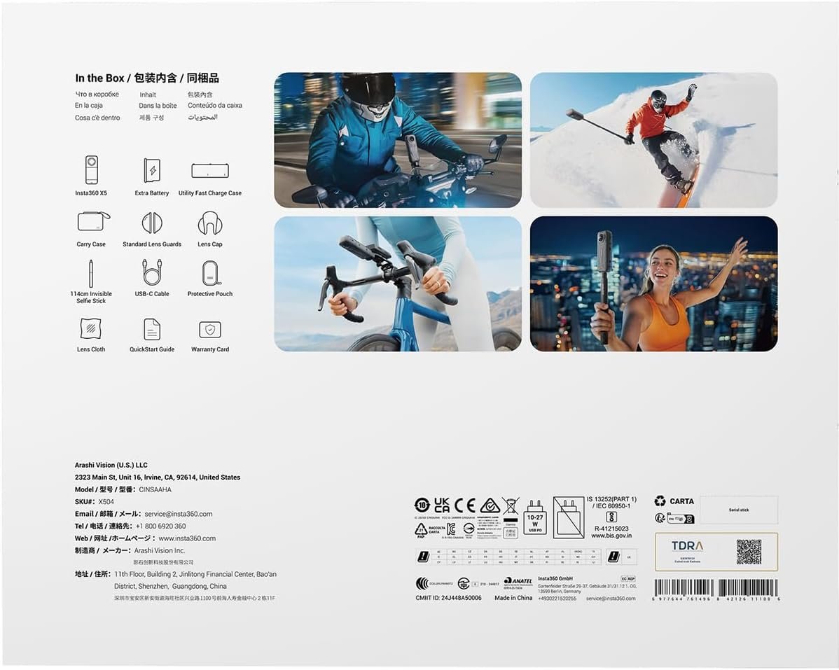 Insta360 X5 Essentials Bundle – 8K Waterproof 360 Action Camera Kit 14 Insta360 X5 Essentials Bundle – 8K Waterproof 360 Action Camera Kit - Image 8