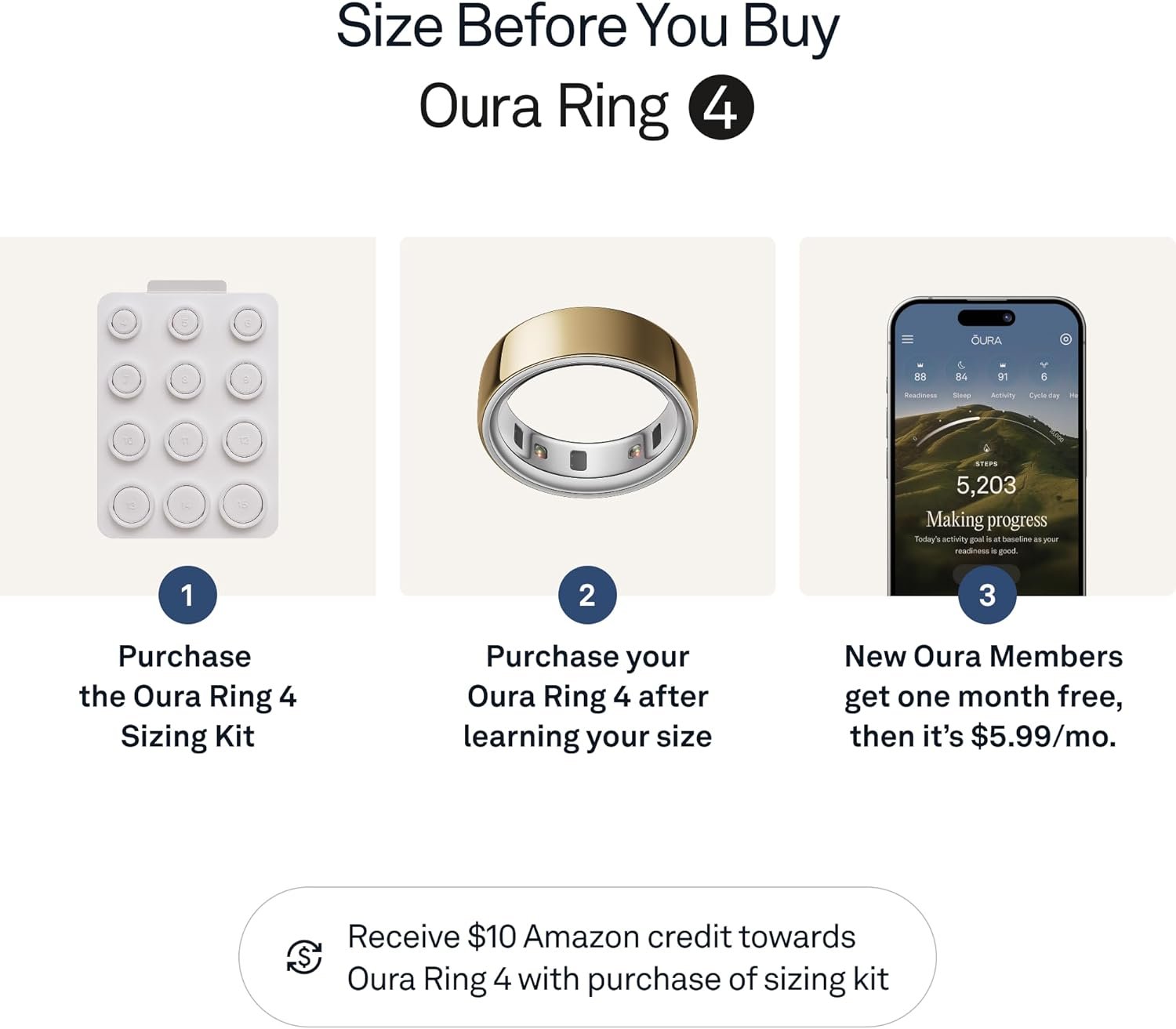 Oura Ring 4 Gold – Smart Health & Sleep Tracker, Size 8, Biometric Wearable 10 Oura Ring 4 Gold – Smart Health & Sleep Tracker, Size 8, Biometric Wearable - Image 4