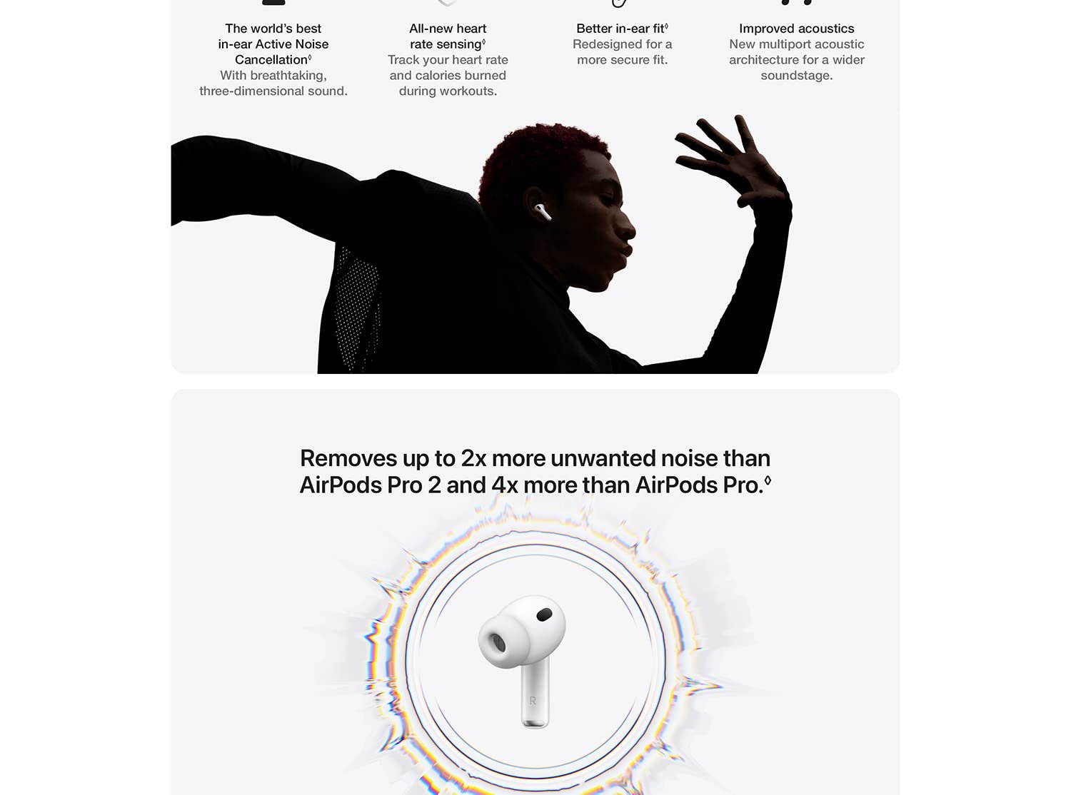 Apple AirPods Pro 3 Wireless Earbuds – Active Noise Cancellation, Spatial Audio, Live Translation & USB-C Charging 9 Apple AirPods Pro 3 Wireless Earbuds – Active Noise Cancellation, Spatial Audio, Live Translation & USB-C Charging - Image 3